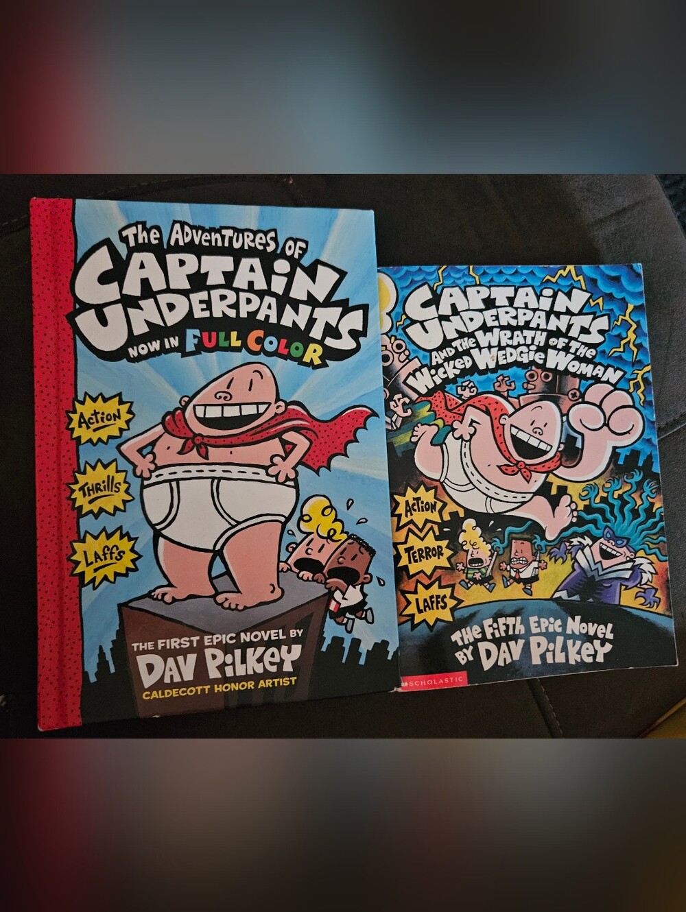 Captain Underpants Book Set (Hard & Soft Cover)